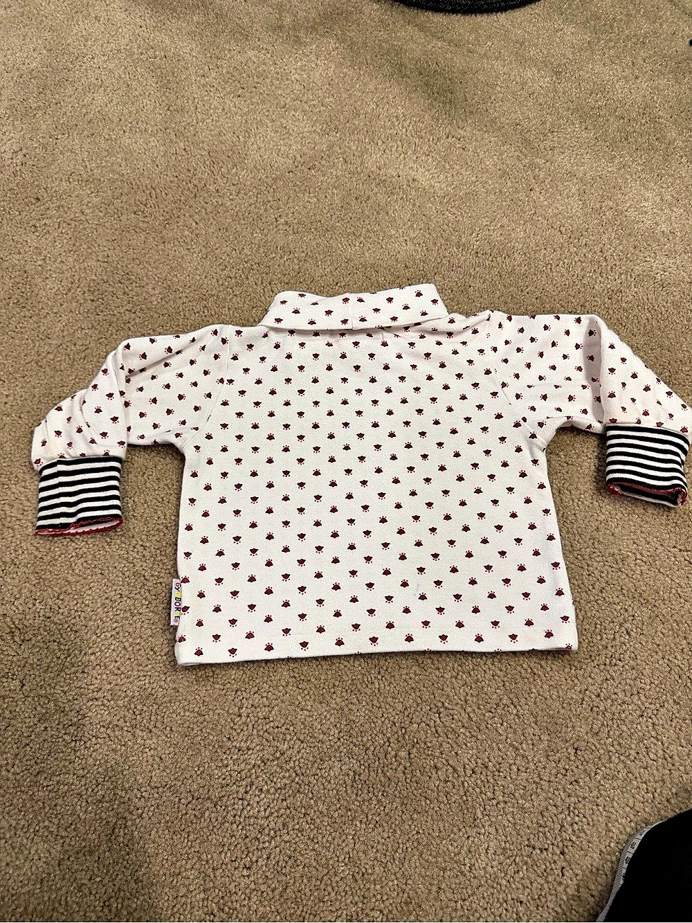 Vintage Rainbow Tag Gymboree Kids Floral Turtleneck Top XS 90s